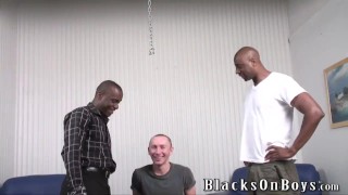 Funny polish guy gets assfucked by black men