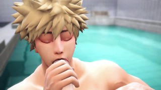 Hero&rsquo;s Bath Time – Midoriya x Bakugo – My Hero Academia 3D Animation Parody