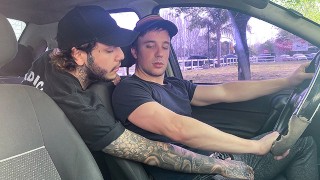 Hot Driver Jonas Matt Agrees To Give Chiwi Black A Ride If He Gives Him His Asshole – Dick Rides