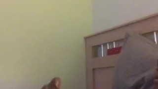 Stroking my 9 inch mixed BBC until I cum all over